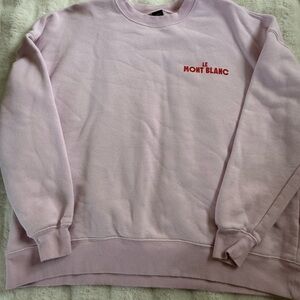 Mont Blanc Light Pink Crewneck Sweater